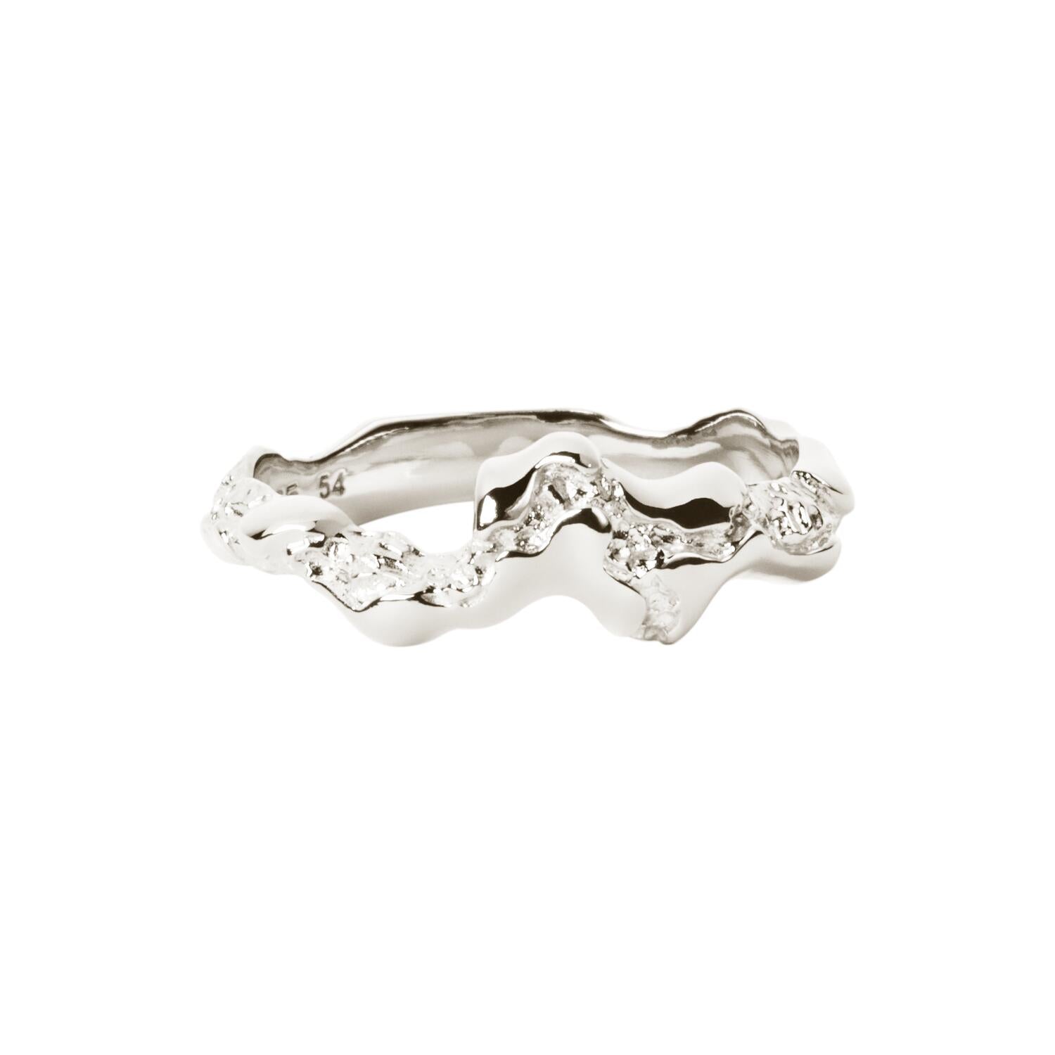 Small fusion contrast ring - sølv